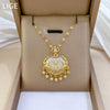 Necklace Stainless Steel Copper Geometric Cartoon Tassel Auspicious Lock Women's