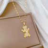 Necklace Stainless Steel Copper Geometric Crown King Bear Light Luxury Elegant Gorgeous For Women
