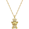 Necklace Stainless Steel Copper Geometric Crown King Bear Light Luxury Elegant Gorgeous For Women