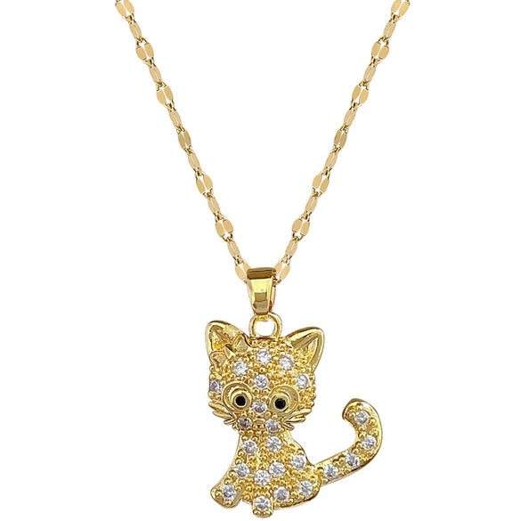 Necklace Stainless Steel Copper Geometric Cute Style