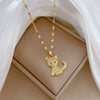 Necklace Stainless Steel Copper Geometric Cute Style