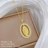 Necklace Stainless Steel Copper Geometric Egg Shaped Cartoon Minimalist
