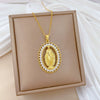 Necklace Stainless Steel Copper Geometric Egg Shaped Cartoon Minimalist