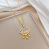 Necklace Stainless Steel Copper Geometric Electroplating Design