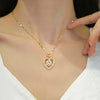 Necklace Stainless Steel Copper Geometric Electroplating Female