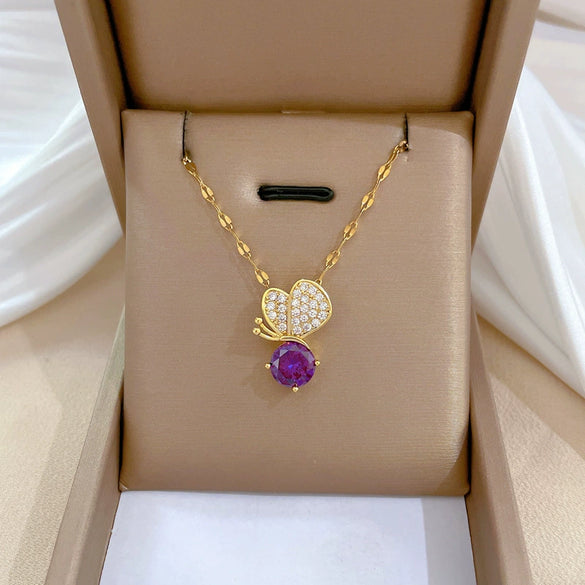 Necklace Stainless Steel Copper Geometric Electroplating For Women