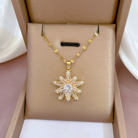 Necklace Stainless Steel Copper Geometric Electroplating For Women