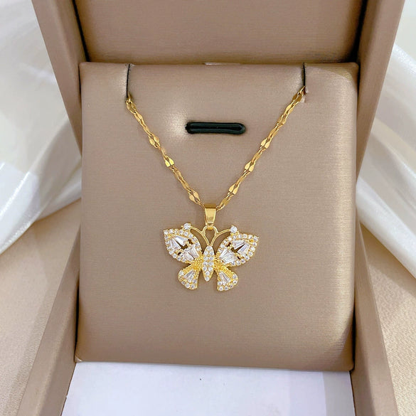 Necklace Stainless Steel Copper Geometric Electroplating For Women
