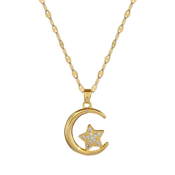 Necklace Stainless Steel Copper Geometric Electroplating For Women