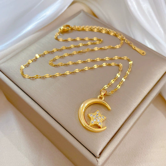 Necklace Stainless Steel Copper Geometric Electroplating For Women