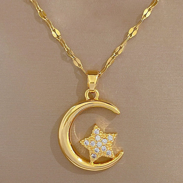 Necklace Stainless Steel Copper Geometric Electroplating For Women
