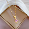 Necklace Stainless Steel Copper Geometric Electroplating For Women