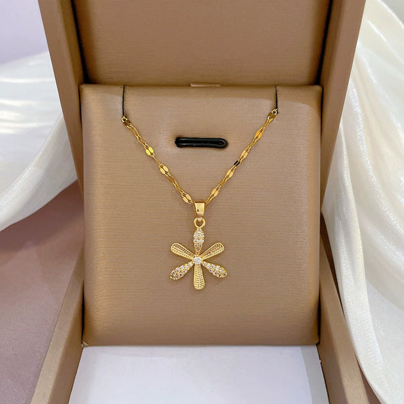 Necklace Stainless Steel Copper Geometric Electroplating For Women