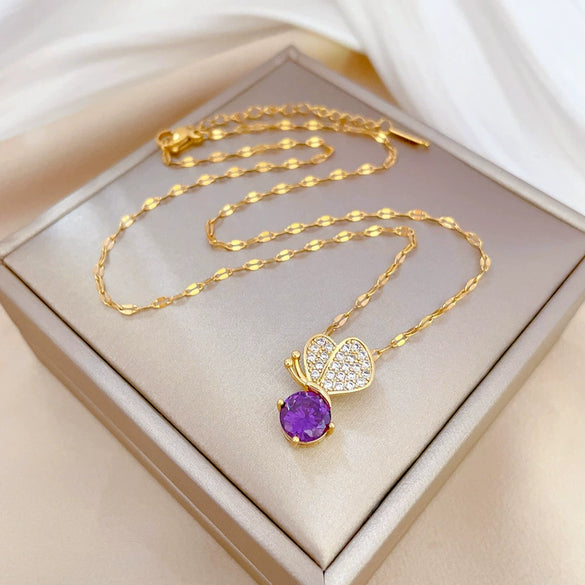 Necklace Stainless Steel Copper Geometric Electroplating For Women