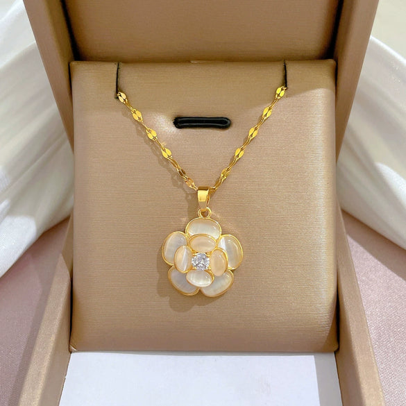 Necklace Stainless Steel Copper Geometric Electroplating For Women