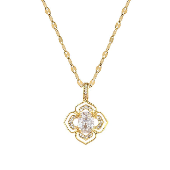 Necklace Stainless Steel Copper Geometric Electroplating For Women