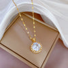 Necklace Stainless Steel Copper Geometric Electroplating For Women
