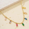 Necklace Stainless Steel Copper Geometric Electroplating Sweet Style