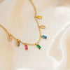 Necklace Stainless Steel Copper Geometric Electroplating Sweet Style