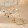 Necklace Stainless Steel Copper Geometric Electroplating Sweet Style
