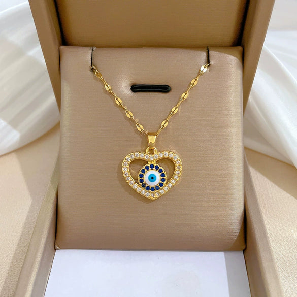 Necklace Stainless Steel Copper Geometric Electroplating Women's