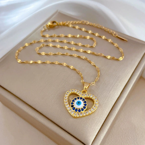 Necklace Stainless Steel Copper Geometric Electroplating Women's