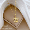 Necklace Stainless Steel Copper Geometric Element Love Full Diamond Light Luxury Temperament Gorgeous Allmatch Clavicle Chain Unisex
