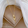 Necklace Stainless Steel Copper Geometric Element Love Full Diamond Light Luxury Temperament Gorgeous Allmatch Clavicle Chain Unisex