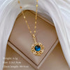 Necklace Stainless Steel Copper Geometric Element Love Full Diamond Light Luxury Temperament Gorgeous Allmatch Clavicle Chain Unisex