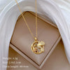 Necklace Stainless Steel Copper Geometric Element Love Full Diamond Light Luxury Temperament Gorgeous Allmatch Clavicle Chain Unisex