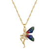 Necklace Stainless Steel Copper Geometric Flower Elf Wings Light Luxury Elegant Gorgeous Unisex