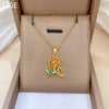 Necklace Stainless Steel Copper Geometric Green Leaf Rose Zircon Light Luxury Elegant Gorgeous Cartoon Minimalist Unisex