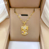 Necklace Stainless Steel Copper Geometric Kitty Full Diamond Light Luxury Elegant Gorgeous Unisex Allmatch Clavicle Chain