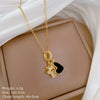 Necklace Stainless Steel Copper Geometric Light Luxury Love Puppy Paw Design