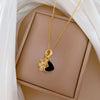 Necklace Stainless Steel Copper Geometric Light Luxury Love Puppy Paw Design