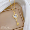 Necklace Stainless Steel Copper Geometric Light Luxury Style