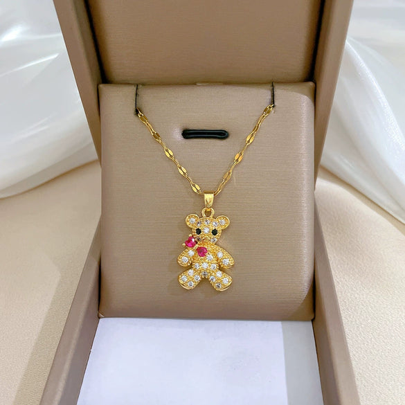 Necklace Stainless Steel Copper Geometric Light Luxury Style