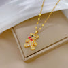 Necklace Stainless Steel Copper Geometric Light Luxury Style