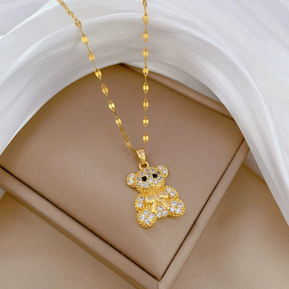 Necklace Stainless Steel Copper Geometric Light Luxury Style