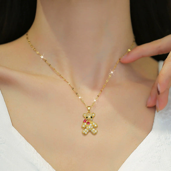 Necklace Stainless Steel Copper Geometric Light Luxury Style
