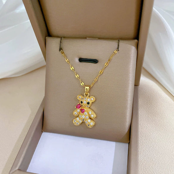 Necklace Stainless Steel Copper Geometric Light Luxury Style