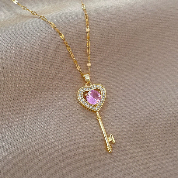 Necklace Stainless Steel Copper Geometric Light Luxury Style