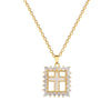 Necklace Stainless Steel Copper Geometric Square Cross Light Luxury Elegant Gorgeous Cartoon Minimalist Unisex