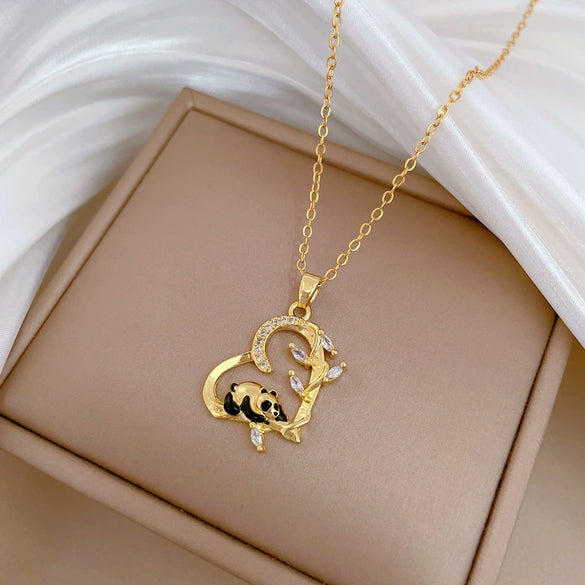 Necklace Stainless Steel Copper Geometric Style For Women