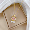 Necklace Stainless Steel Copper Geometric Style For Women