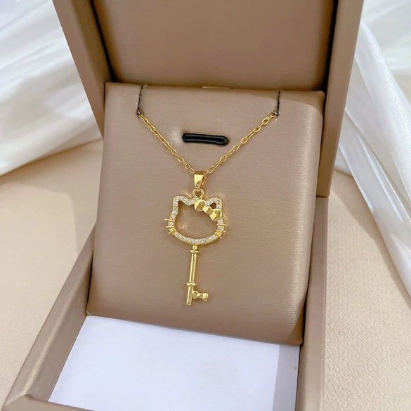 Necklace Stainless Steel Copper Geometric Style For Women