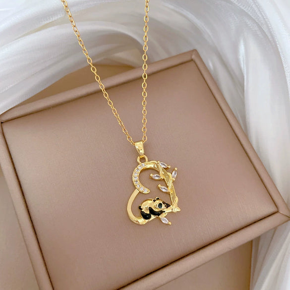 Necklace Stainless Steel Copper Geometric Style For Women