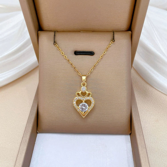 Necklace Stainless Steel Copper Geometric Style For Women