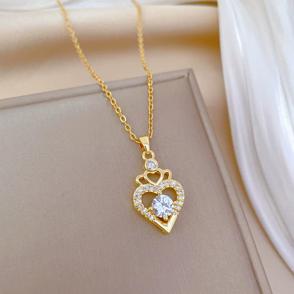 Necklace Stainless Steel Copper Geometric Style For Women
