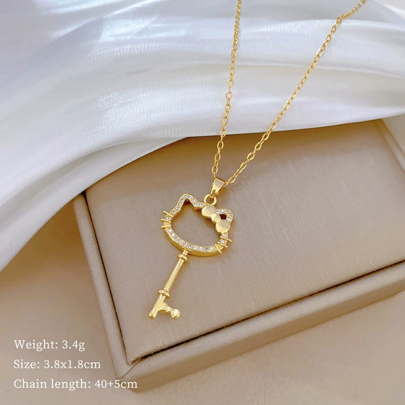 Necklace Stainless Steel Copper Geometric Style For Women